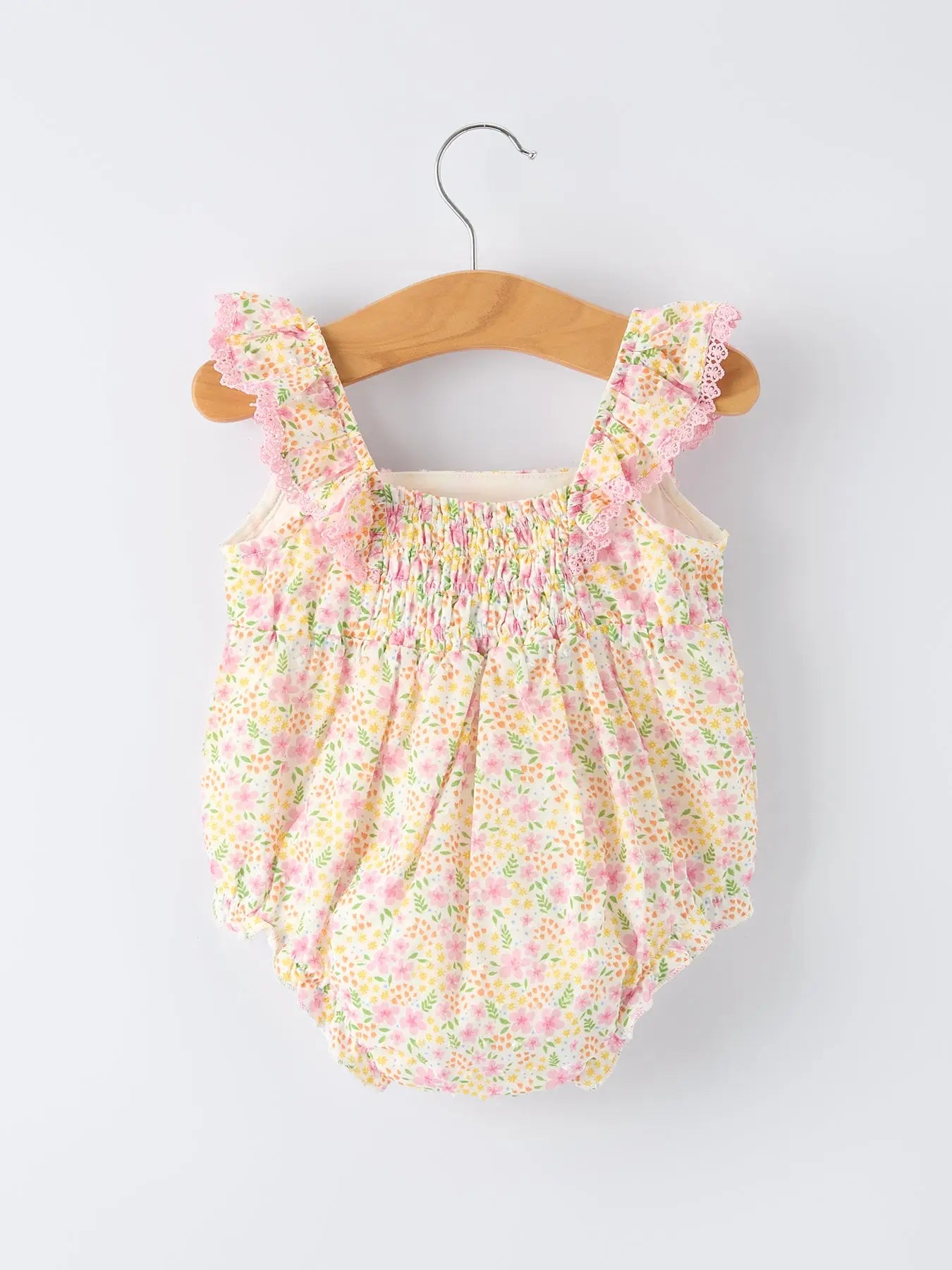 Floral Princess Romper - Baby Girl