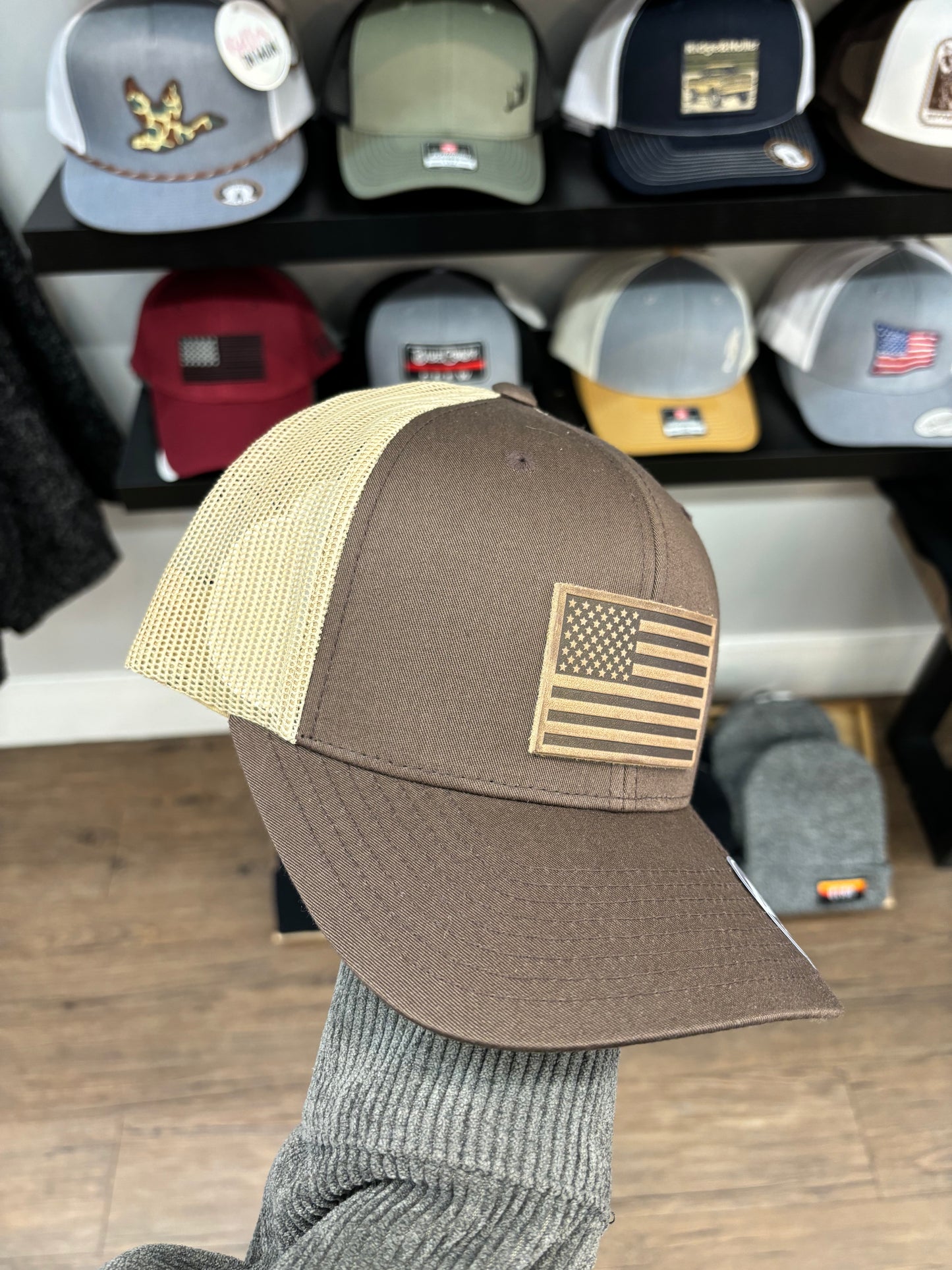 Men's Hat - American Flag Patch