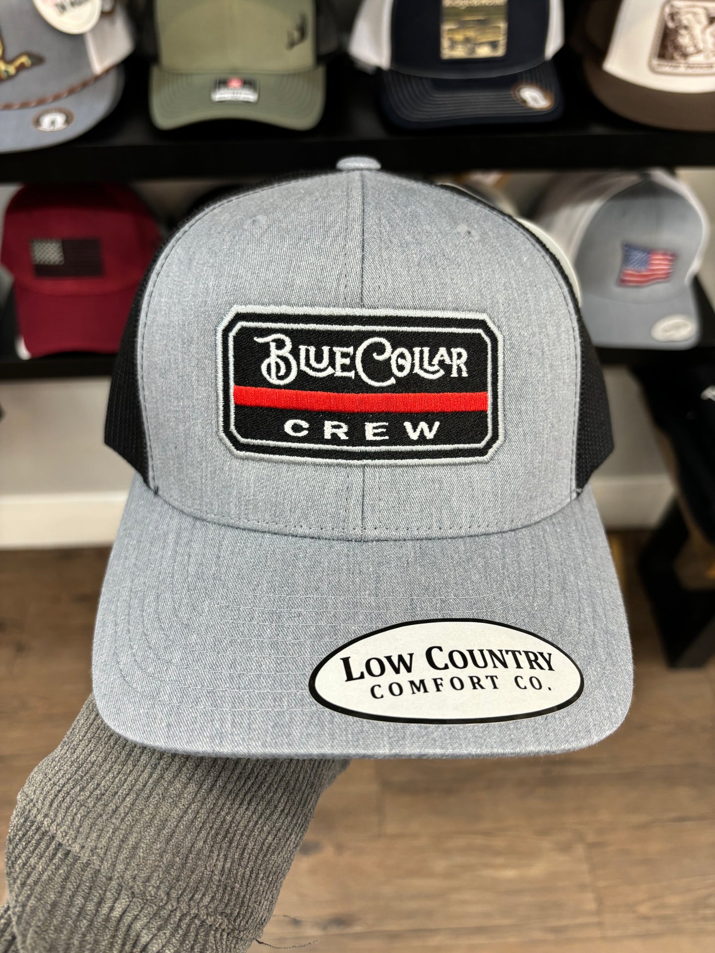 Men's Hat - Blue Collar Red Line
