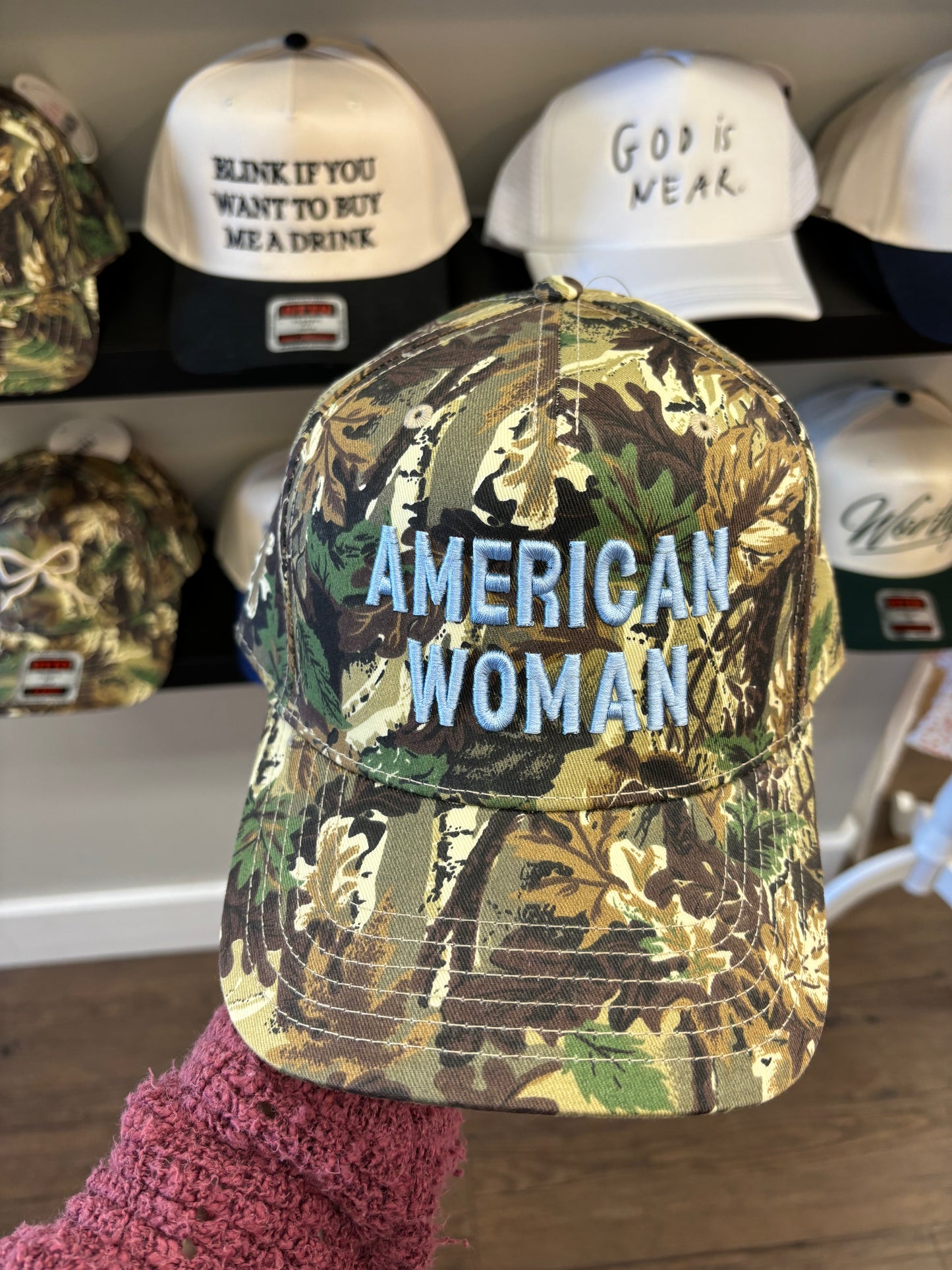 American Woman Camo Hat