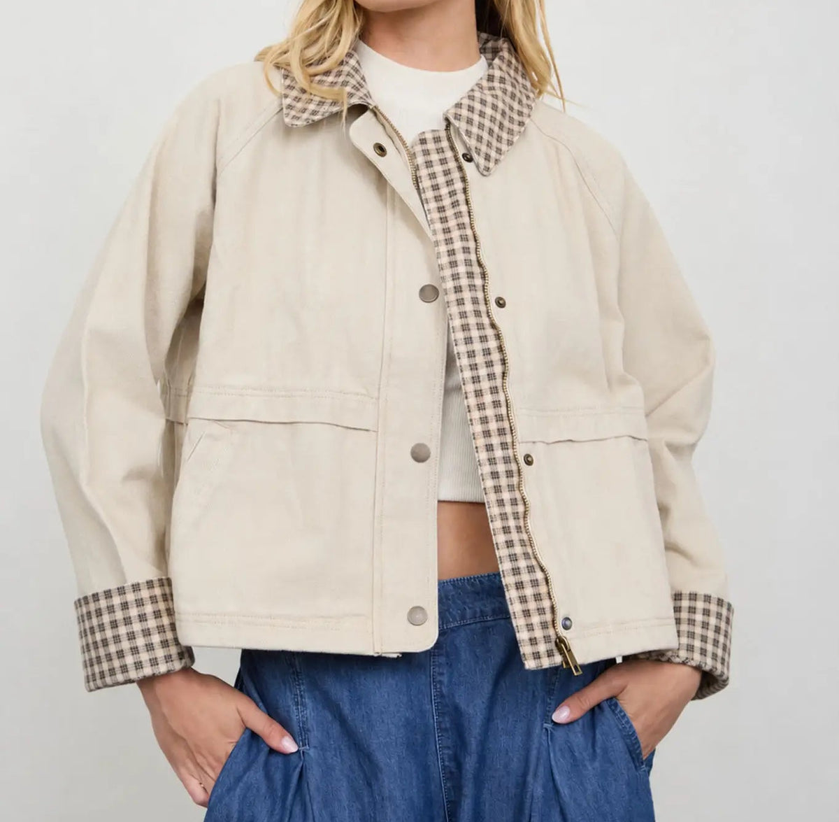 Better with You Gingham Jacket