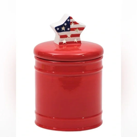 LED Patriotic Canister