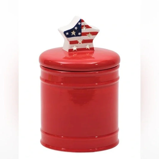 LED Patriotic Canister