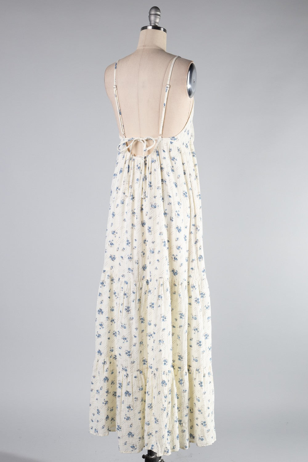 Blueberry Picking Maxi Dress