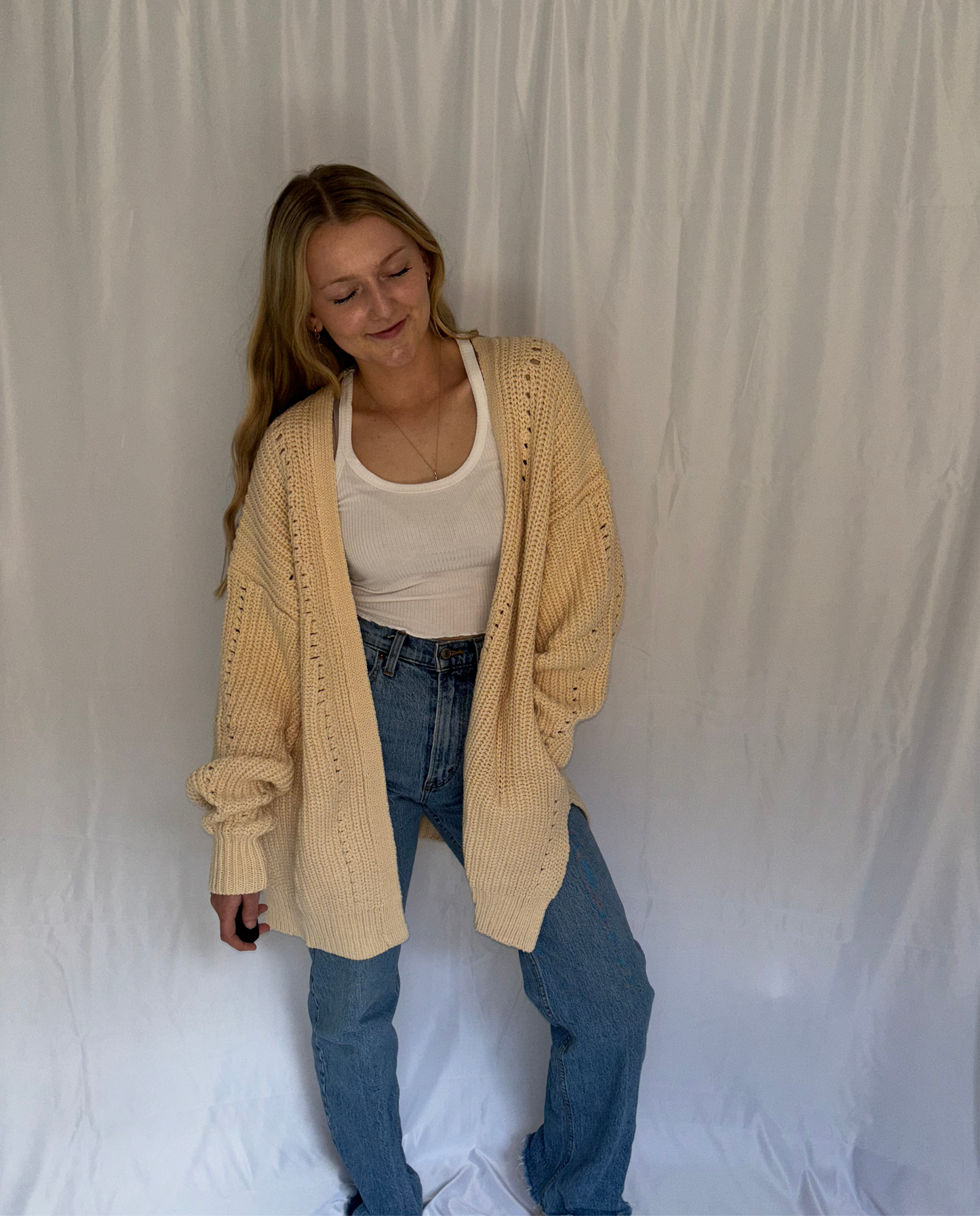 Cozy Up Knit Cardigan - Tan