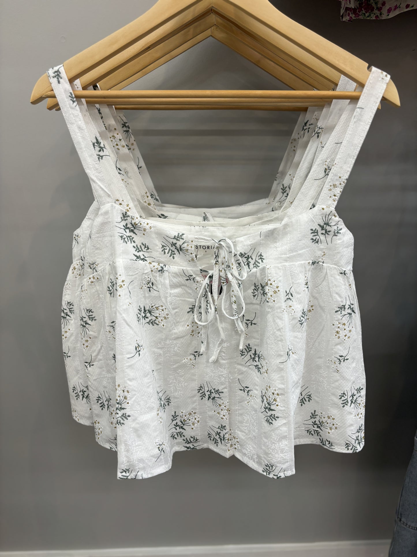 Daisy Print Baby Doll Top