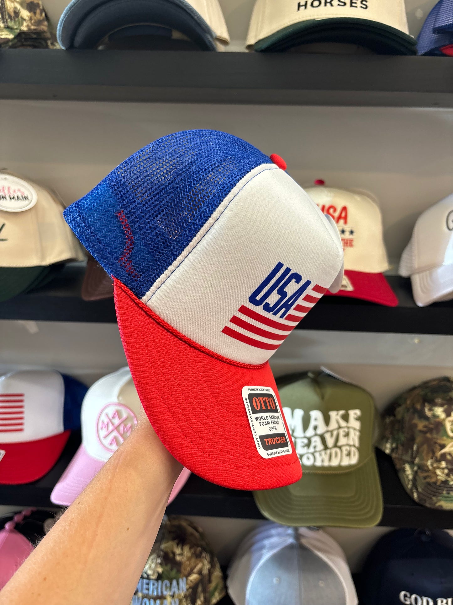 USA Flag Trucker Hat