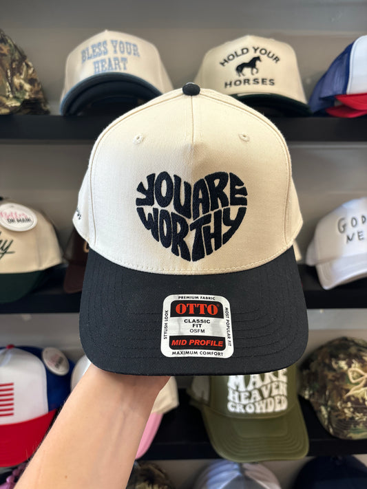 You Are Worthy Heart Hat