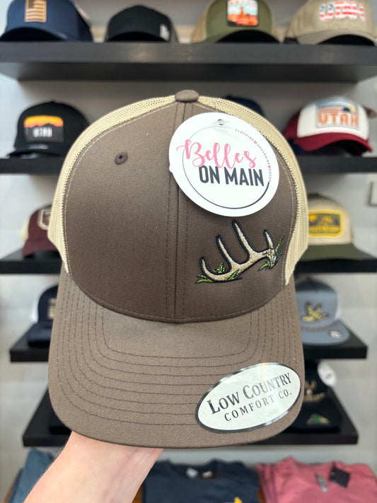 Men's Hat - Brown Broken Antler