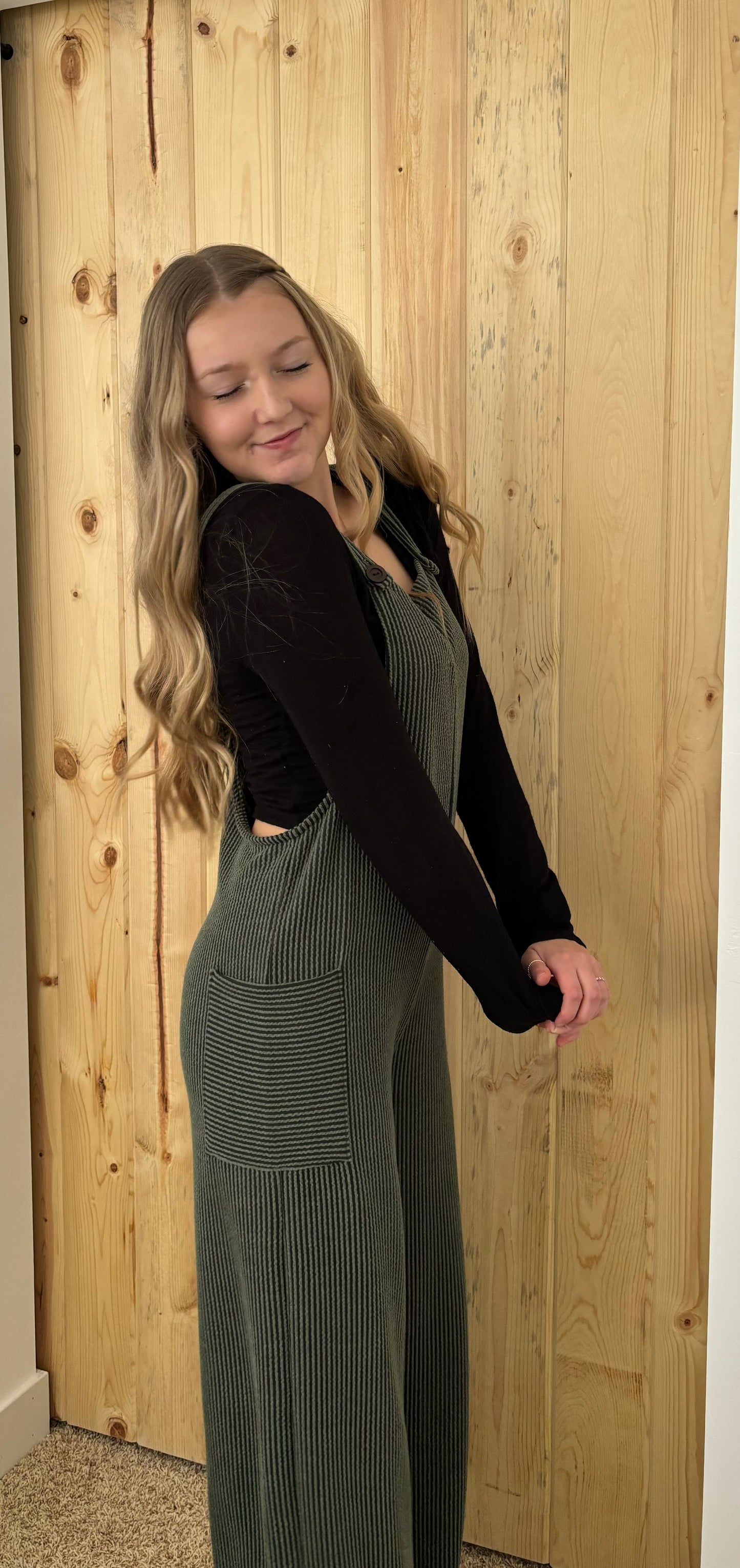 Olive Wide Leg Jumpsuit