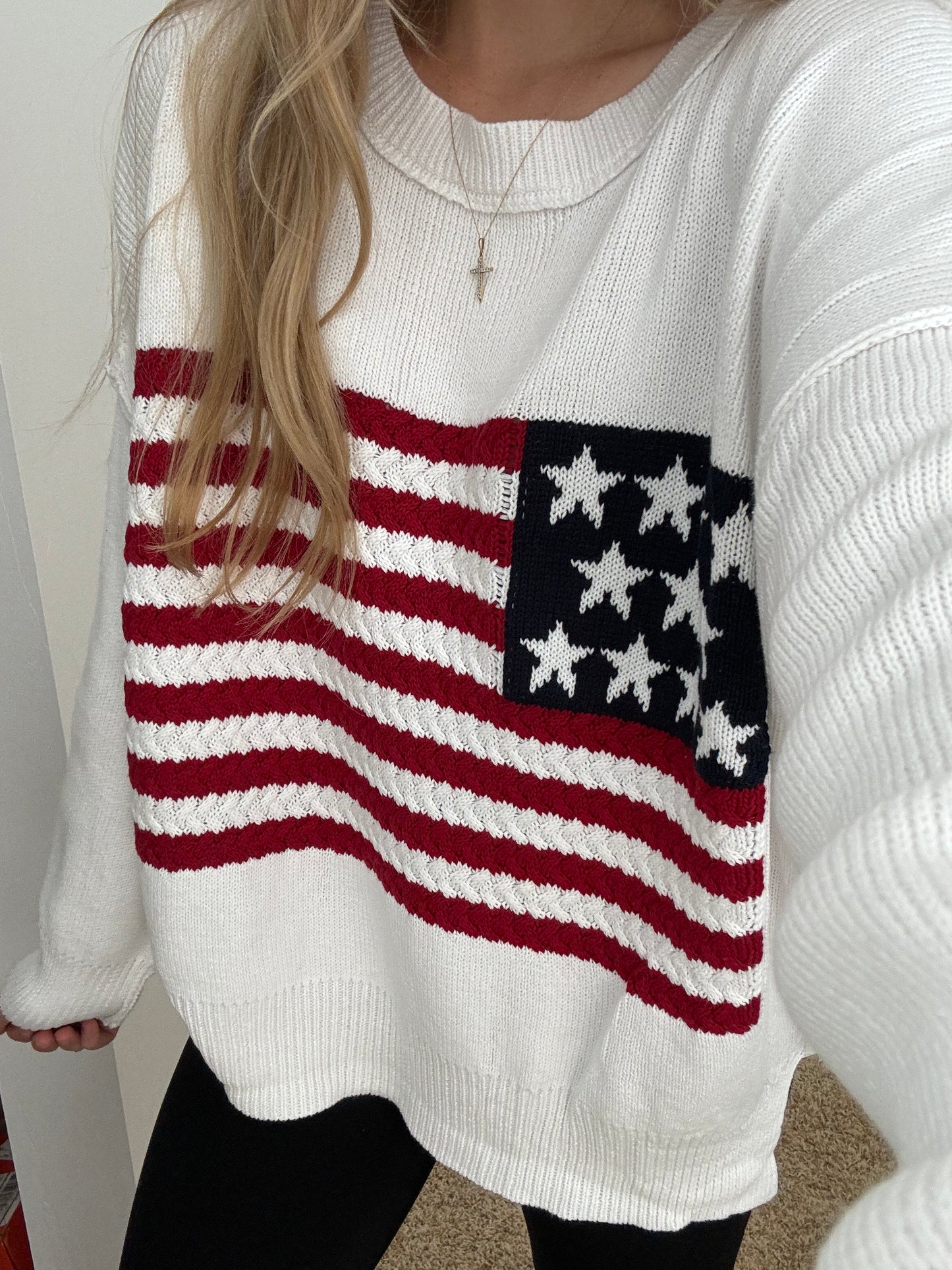 Red White & Blue Sweater