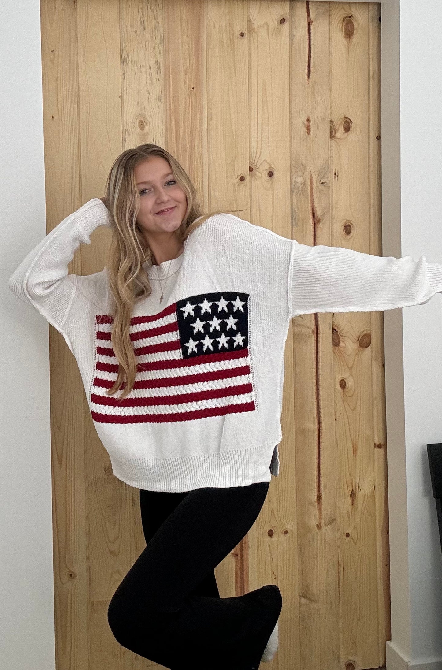 Red White & Blue Sweater