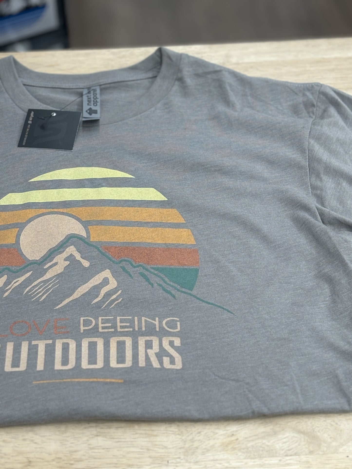 Love Peeing Outside Shirt - Gray