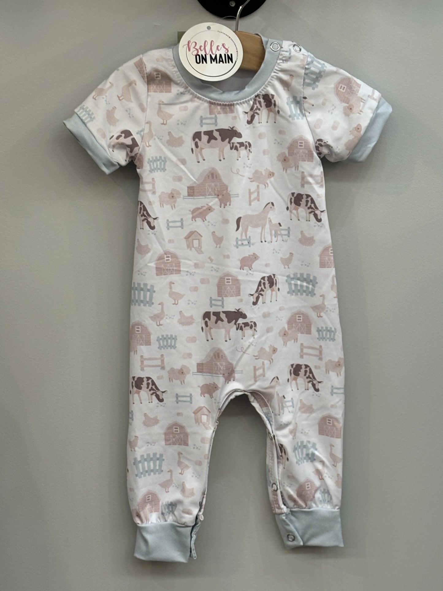 Barnyard Blue Romper