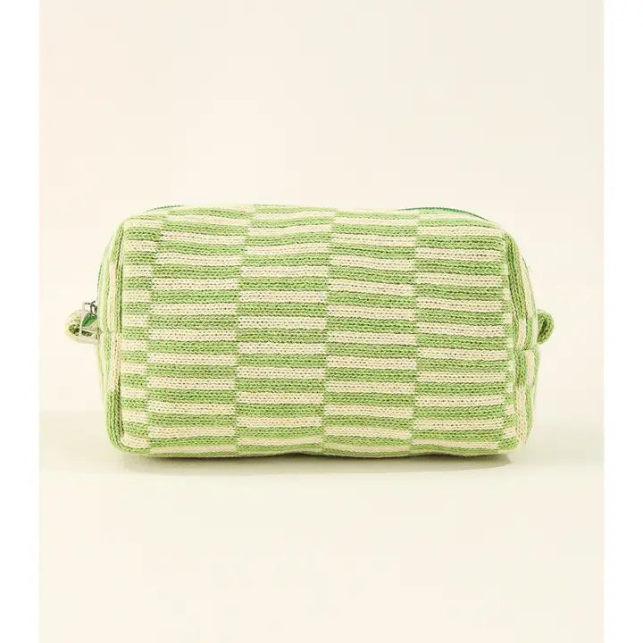 Striped Accessory Bag