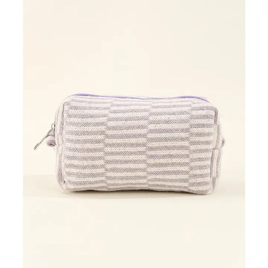 Striped Accessory Bag