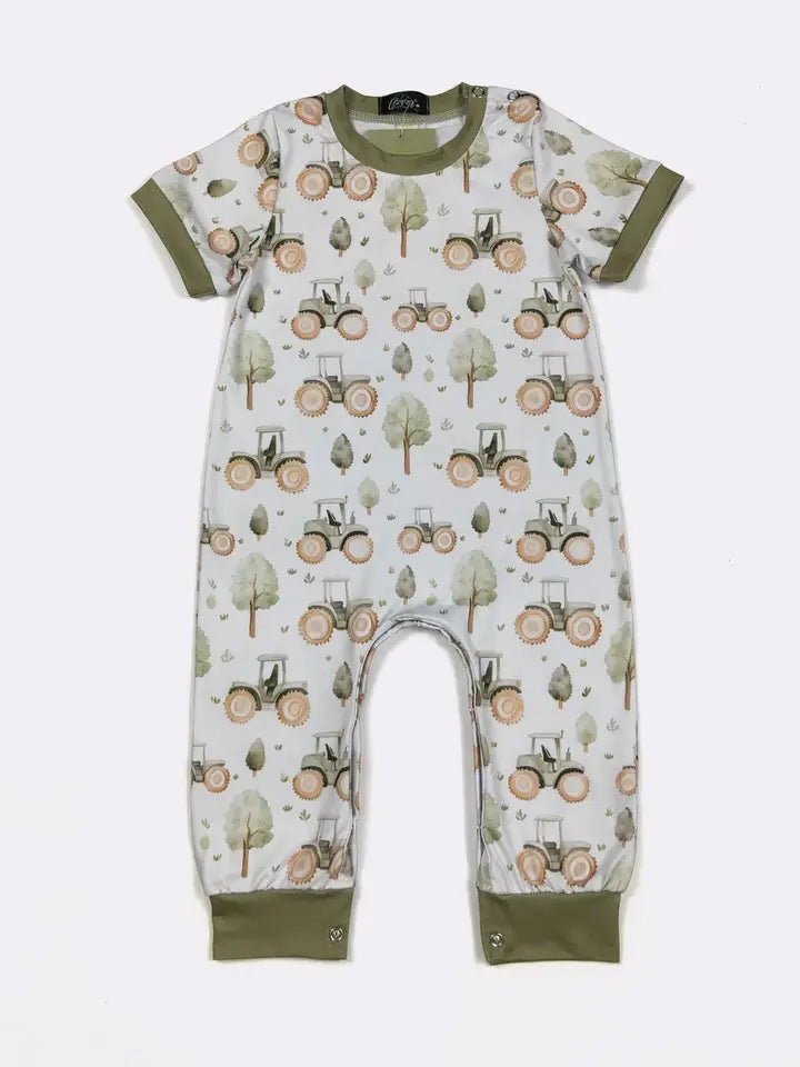 Sage Tractor Romper