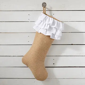 Ruffle Cuff Christmas Stocking